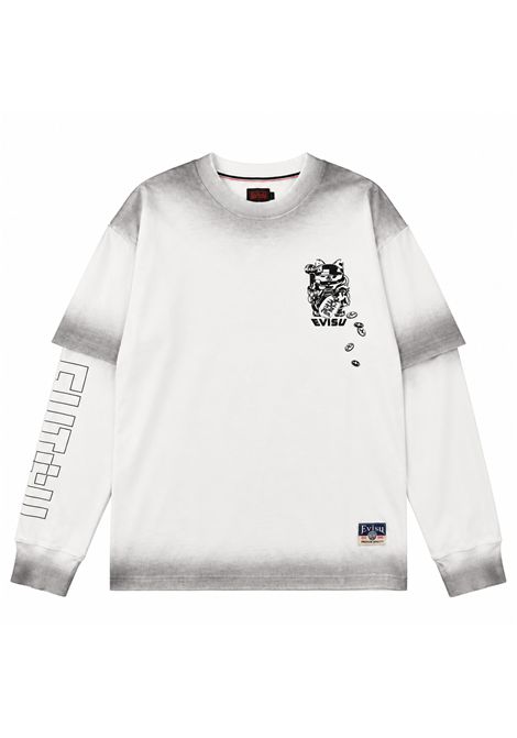 T-shirt con stampa EVISU | 2EAHTM6TL1153OFF WHITE